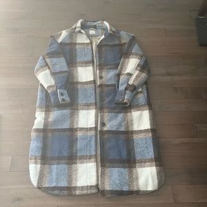 H&M plaid shacket